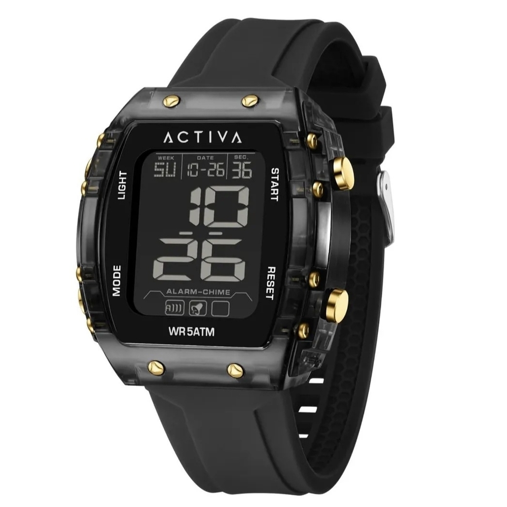 Invicta Black and Gold Digital MENS Watch